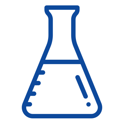 Illustration of a flask used for chemistry